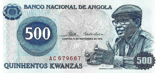 Angola - 500 Kwanzas 1976 (# 116)