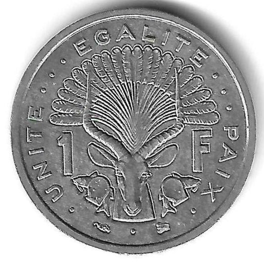 Djibouty - 1 Franco 1996 (Km# 20)