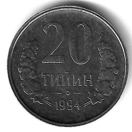Uzebequistao - 20 Tiyin 1994 (Km# 5)