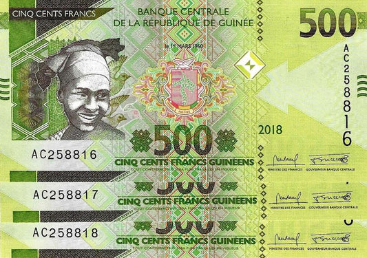 Guiné B. Central - 500 Francos 2018 (# 47Aa)