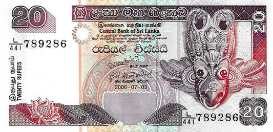 Sri Lanka - 20 Rupias 2006 (# 109e)