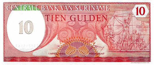 Suriname - 10 Gulden 1982 (# 126)