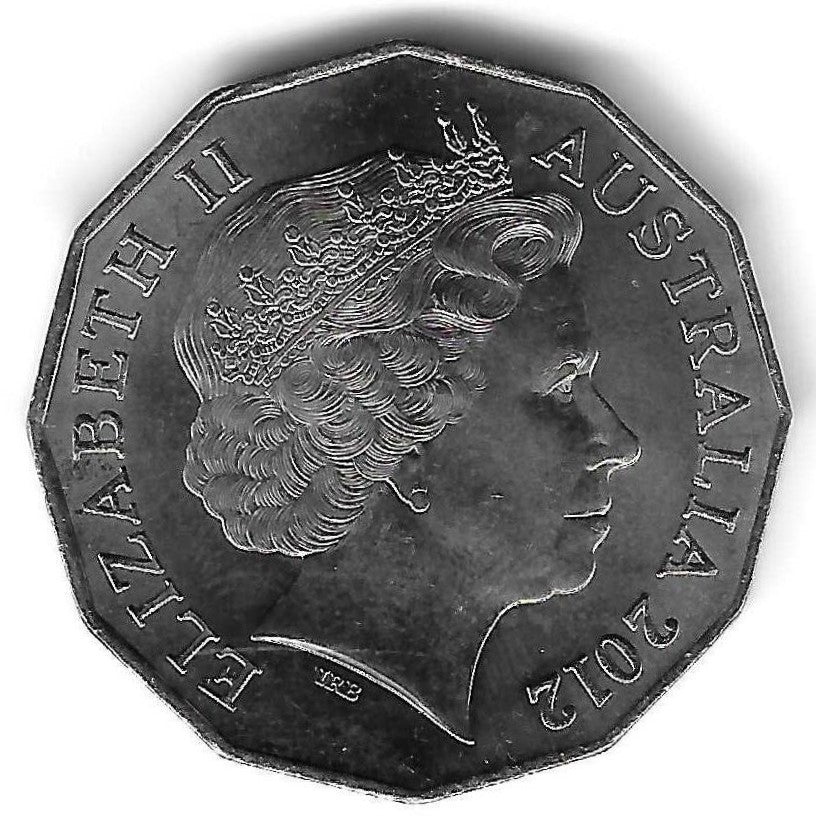 Australia  - 50 Centimos 2012 (Km# 404)