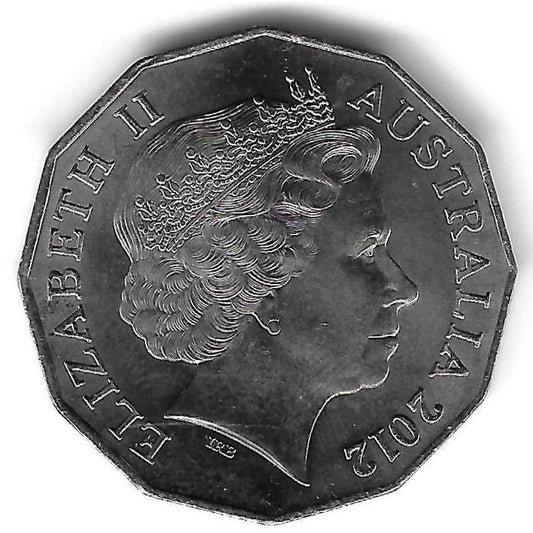 Australia  - 50 Centimos 2012 (Km# 404)