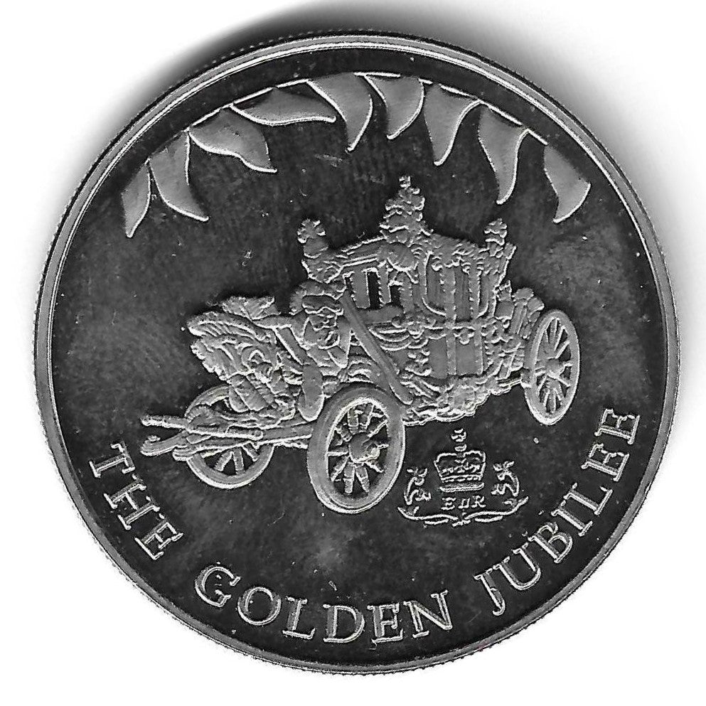 Falkland - 50 Pence 2002 (Km# 78.1) Golden Jubilee