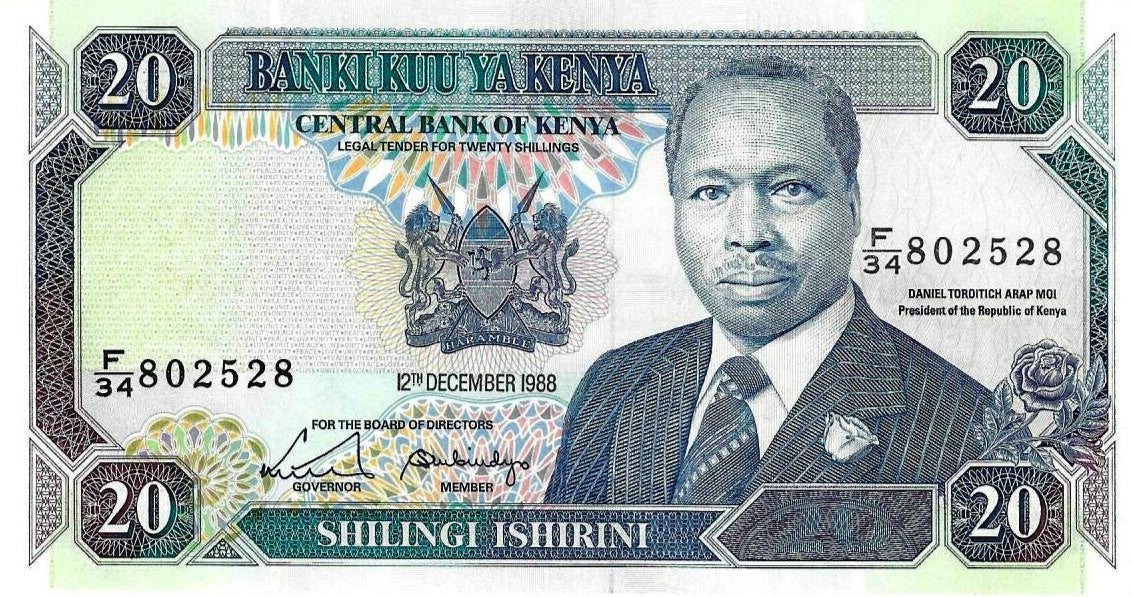 Quenia - 20 Shillings 1988 (# 25a)