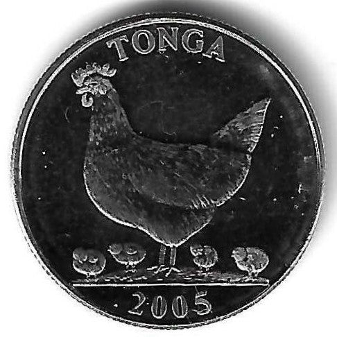 Tonga - 5 Seniti 2005 (Km# 68a)