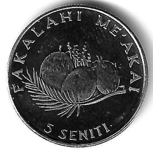 Tonga - 5 Seniti 2005 (Km# 68a)