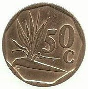 Africa Sul - 50 Centimos 1993 (Km# 137)