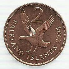 Falkland - 2 Pence 2004 (Km# 131)