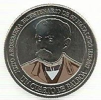 Panamá - 1/4 Balboa 2017 (Km# Novo) Justo Arosemena