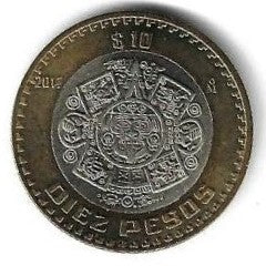 Mexico - 10 Pesos 2017 (Km# 616)