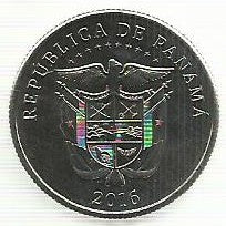 Panamá - 1/4 Balboa 2016 (Km# 156) Reversao Canal Panamá