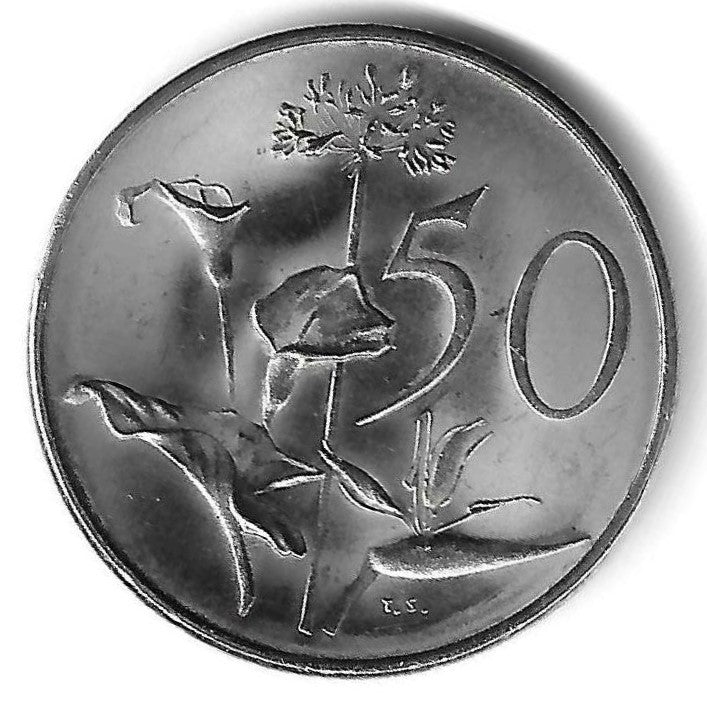 Africa Sul - 50 Centimos 1974 (Km# 87)