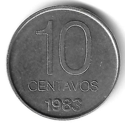 Argentina - 10 Centavos 1983 (Km# 89)