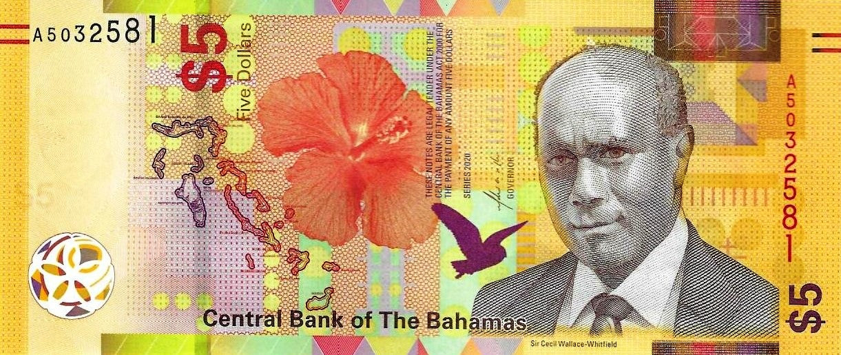 Bahamas - 5 Dolares 2020 (# 78a)