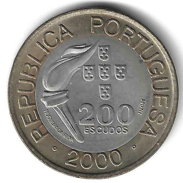 Portugal - 200$00 2000 (Km# 726) Jogos Olimpicos Sidney