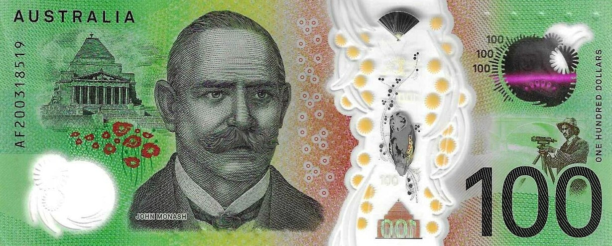 Australia - 100 Dolares 2020 (# 61e)