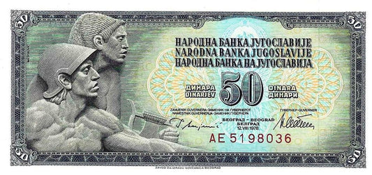Jugoslavia - 50 Dinara 1978 (# 89a)