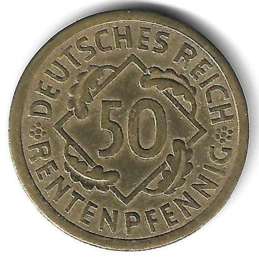 Alemanha - 50 Rentenpfennig 1924 (A)(Km# 34)