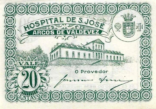 Portugal - 20 Centavos ND (# NL) Hospital S. Jose