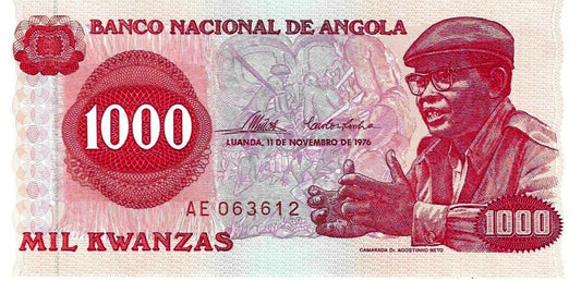 Angola - 1000 Kwanzas 1976 (# 113a)