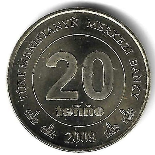 Turquemenistão - 20 Manat 2009 (Km# 99)