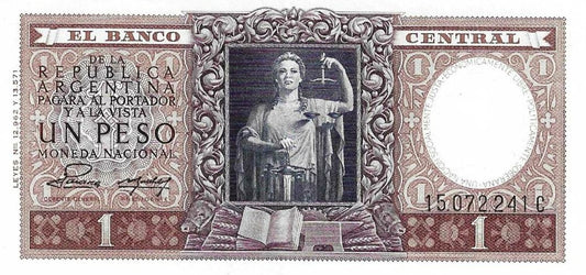 Argentina - 1 Peso 1952 (# 260b)