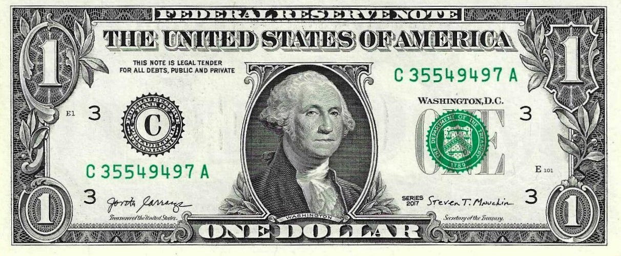 USA - 1 Dolar 2017 (# 544c) Filadelfia