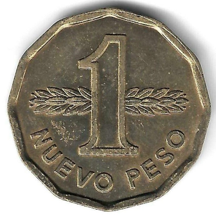 Uruguai - 1 Novo Peso 1976 (Km# 69)