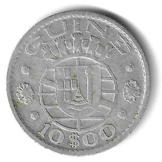 Guine - 10$00 1952 (Km# 10)