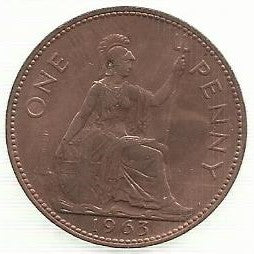 Inglaterra - 1 Penny 1963 (Km# 845)