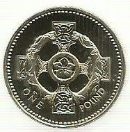 Inglaterra - 1 Libra 1996 (Km# 972)