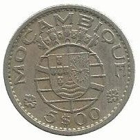 Moçambique - 5$00 1971 (Km# 86)