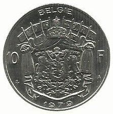 Belgica - 10 Francos 1979 (Km# 155)