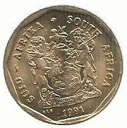 Africa Sul - 50 Centimos 1991 (Km# 137)