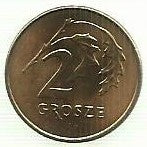Polonia - 2 Grosze 1992 (Km# 277)