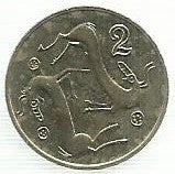 Chipre - 2 Centimos 1994 (Km# 54.3)