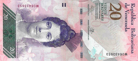 Venezuela - 20 Bolivares 2013 (# 91f)