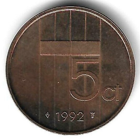 Holanda - 5 Centimos 1992 (Km# 202)