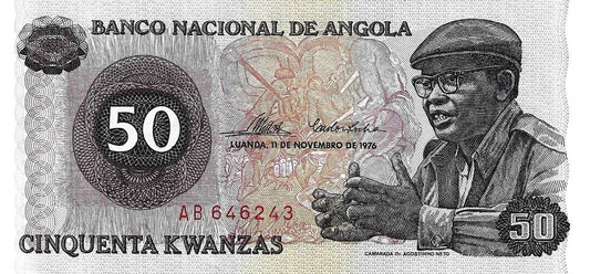 Angola - 50 Kwanzas 1976 (# 110a)