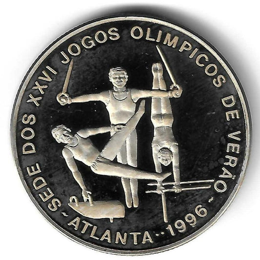 S. Tomé Principe - 1000 Dobras 1996 (Km# 64) Ginástica