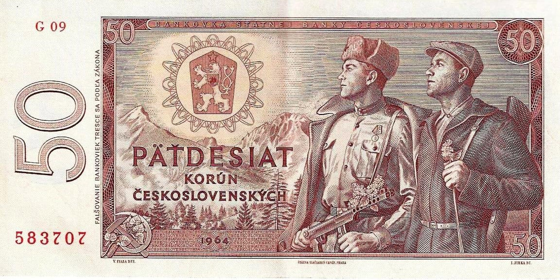 Checoslovaquia - 50 Korun 1964 (# 90b)