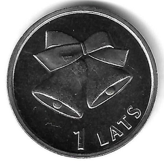 Letonia - 1 Lats 2012 (Km# 136) Christmas Bells