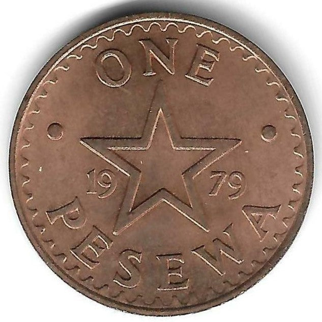 Gana - 1 Pesewa 1979 (Km# 13)
