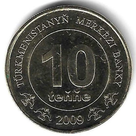Turquemenistão - 10 Manat 2009 (Km# 98)