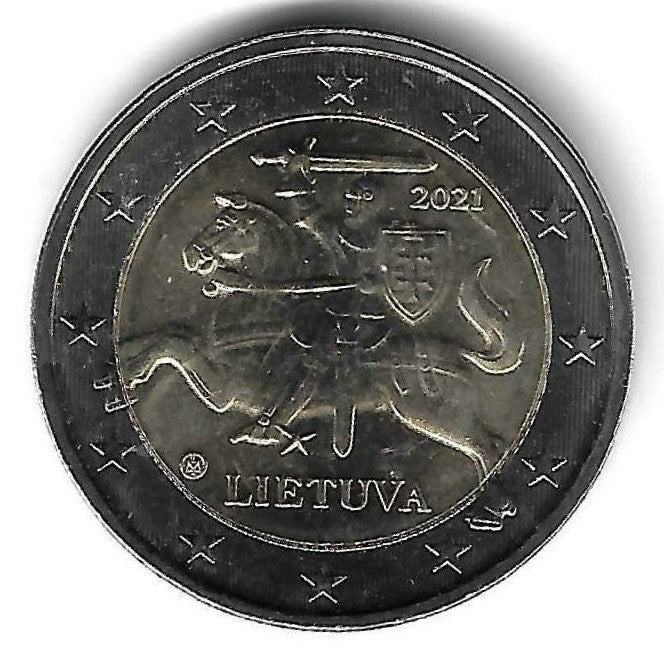 Lituania - 2 Euro 2021 (Km# 212)