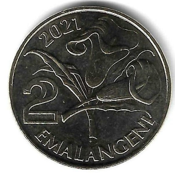 Suazilandia  - 2 Emalangeni 2021 (Km# 74)