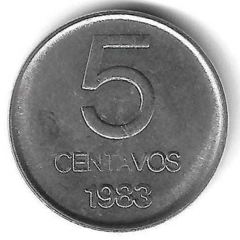 Argentina - 5 Centavos 1983 (Km# 88)