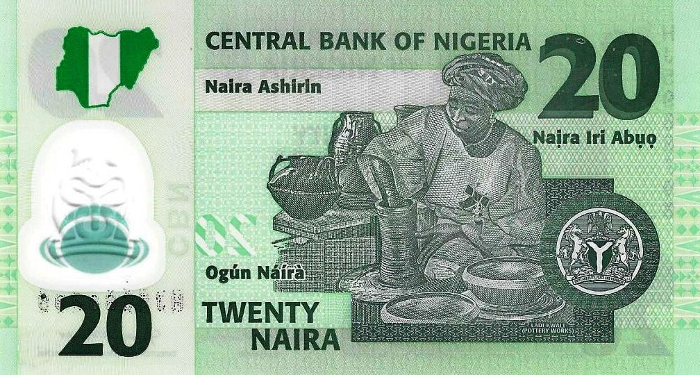 Nigéria - 20 Naira 2022 (# 34t)